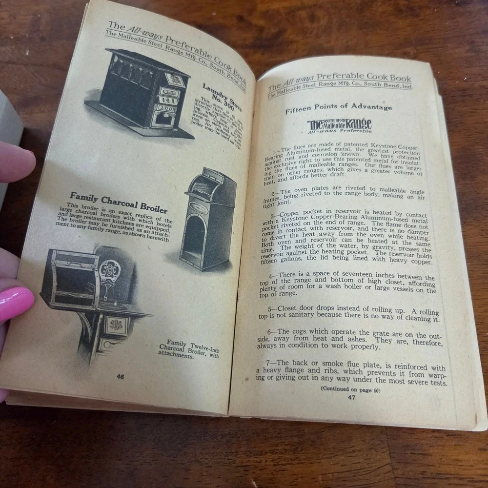 The All ways Preferable Cook Book South Bend‎ Malleable Steel Range 1960s